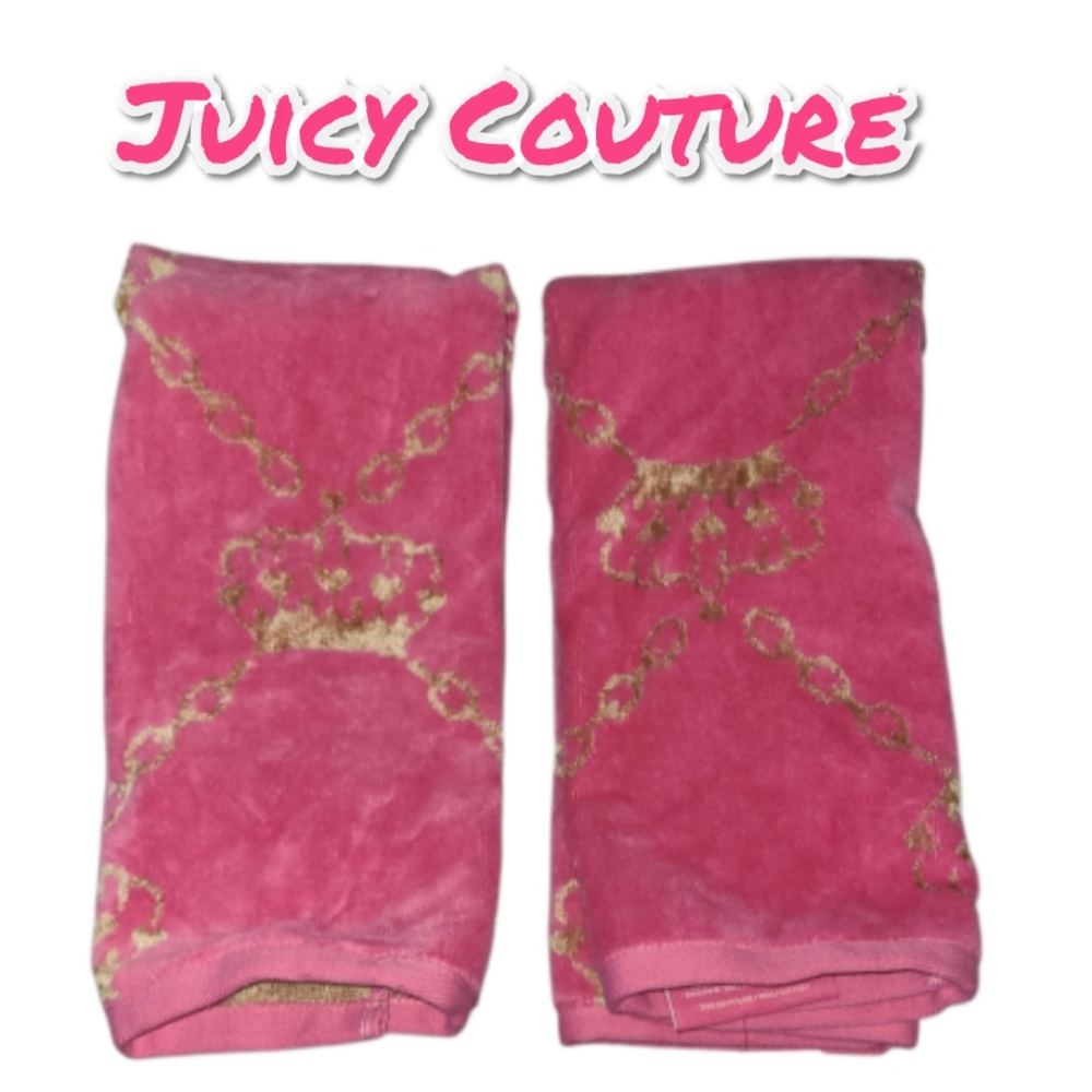 Juicy Couture Pink Crown Towels Set